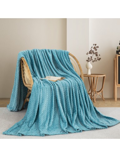 ΚΟΥΒΕΡΤΑ FLEECE ΗΜΙΔΙΠΛΟ 180X240 ADAM HOME (550) AQUA(25)