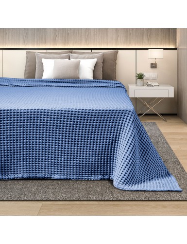 ΚΟΥΒΕΡΤΑ ΠΙΚΕ KING SIZE ADAM HOME 240x260 BLUE