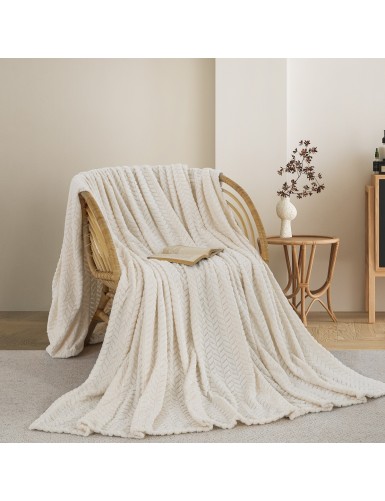 ΚΟΥΒΕΡΤΑ FLEECE ΗΜΙΔΙΠΛΟ 180X240 ADAM HOME (550) CREAM (15)