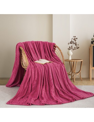 ΚΟΥΒΕΡΤΑ FLEECE ΗΜΙΔΙΠΛΟ 180X240 ADAM HOME (550) FUCHSIA (21)