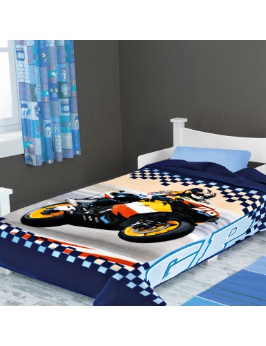 ΚΟΥΒΕΡΤΑ ΙΣΠΑΝΙΑΣ ΜΟΝΗ 160X220 BELPLA STER 222 BLUE