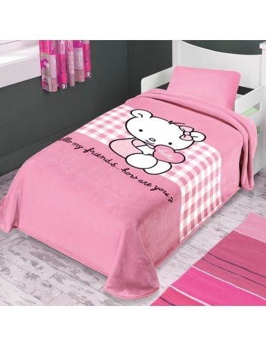 ΚΟΥΒΕΡΤΑ ΙΣΠΑΝΙΑΣ ΜΟΝΗ 160X220 BELPLA STER 272 PINK
