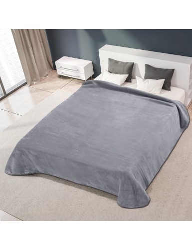 ΚΟΥΒΕΡΤΑ ΙΣΠΑΝΙΑΣ ΥΠΕΡΔΙΠΛΗ 220Χ240 BELPLA STER PLAIN GREY(51)