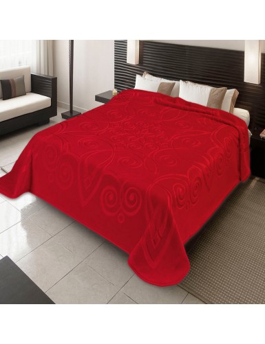 ΚΟΥΒΕΡΤΑ ΙΣΠΑΝΙΑΣ ΥΠΕΡΔΙΠΛΗ 220Χ240 BELPLA STER 516 RED(34)