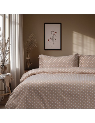 Beauty Home Σετ παπλωματοθήκη μονή Art 10101 Fancy 170×250 Μπεζ