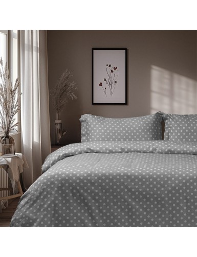 Beauty Home Σετ σεντόνια μονά Art 10101 Fancy 170x260 Γκρι