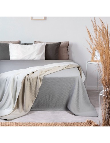 Beauty Home Κουβέρτα King Size Vivid matelasse Art 11171 260x270 Λευκό