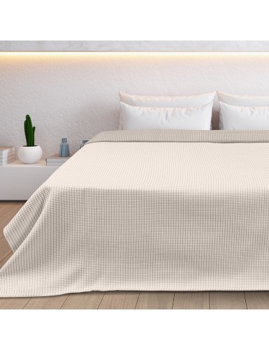 Beauty Home Κουβέρτα King Size διπλής όψεως Cross matelasse Art 11173 260x270 Άμμου