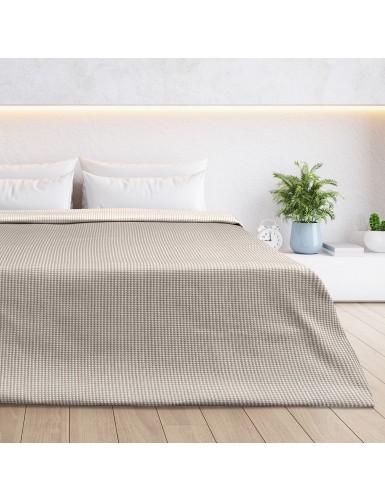 Beauty Home Κουβέρτα King Size διπλής όψεως Cross matelasse Art 11173 260x270 Άμμου