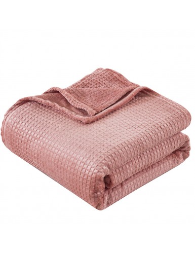 Beauty Home Κουβέρτα μονόχρωμη υπέρδιπλη Fleece Art 11551 220x240 Ροδακινί