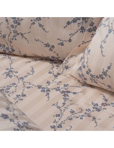 Beauty Home Σετ πάπλωμα υπέρδιπλο Art 12210 Anastasia 100% Βαμβακοσατέν 300tc 220x240 Μπεζ