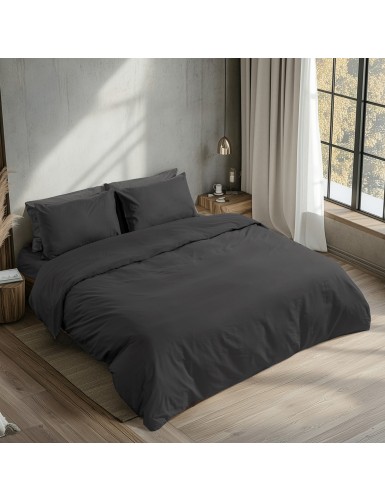 Beauty Home Σεντόνι ημίδιπλο με λάστιχο Prime Art 1230 125x200+35 Μαύρο