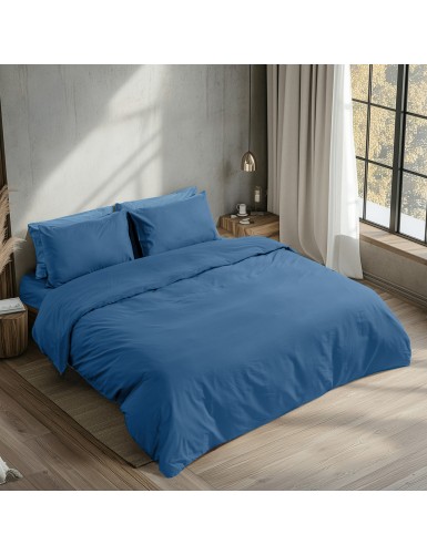Beauty Home Σεντόνι ημίδιπλο με λάστιχο Prime Art 1230 125x200+35 Μπλε