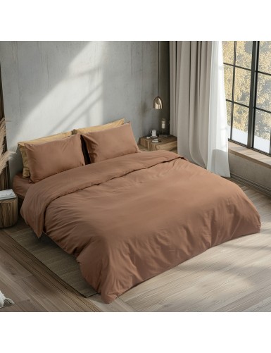 Beauty Home Σεντόνι ημίδιπλο με λάστιχο Prime Art 1230 125x200+35 Μόκα