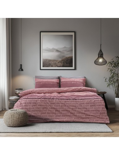 Beauty Home Σετ παπλωματοθήκη μονή Glory Art 12374 170x250 Σάπιο Μήλο,Ροζ