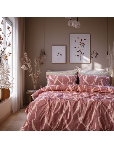 Beauty Home Σετ παπλωματοθήκη μονή Glory Art 12375 170x250 Σάπιο Μήλο,Ροζ