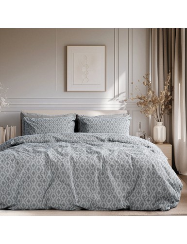Beauty Home Σετ κουβερλί μονό Moments Αrt 12564 160x230 Ανθρακί