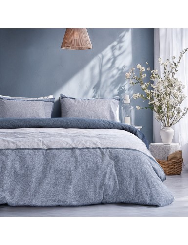 Beauty Home Ζεύγος μαξιλαροθήκες Moments Art 12566 51x73 Σιέλ,Γκρι