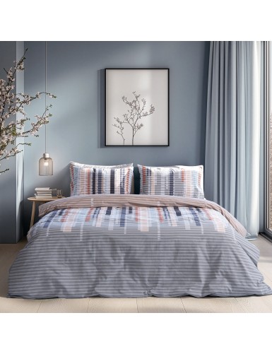 Beauty Home Ζεύγος μαξιλαροθήκες Moments Art 12572 51x73 Μπεζ,Γκρι