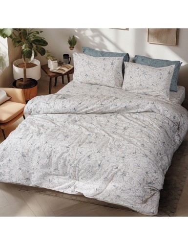 Beauty Home Σετ παπλωματοθήκη φανελένια μονή Cinsault Art 12637 160x240 Μπεζ
