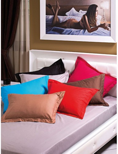 Beauty Home Παπλωματοθήκη μονή μονόχρωμη 100% Βαμβακοσατέν σε 5 αποχρώσεις Art 1380 170x240
