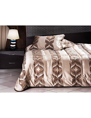 Beauty Home Σετ πάπλωμα υπέρδιπλο Art 1469 220x240 Εμπριμέ,Χρυσαφί,Καφέ