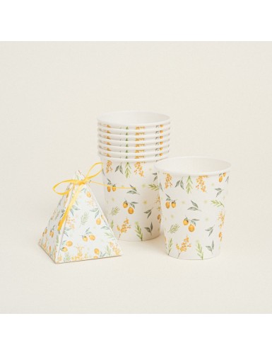 Beauty Home ΤΡΙΓΩΝΟ ΚΟΥΤΑΚΙ ΛΕΜΟΝΙΑ ΜΕ ΚΟΡΔΕΛΑ 8,5 x 6,5 cm 10 ΤΜΧ