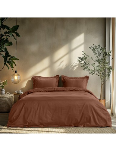Beauty Home Σετ παπλωματοθήκη μονή Art 1700 Harmony 170x250 Καφέ