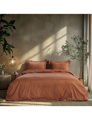 Beauty Home Ζεύγος μαξιλαροθήκες μονόχρωμες Art 1700 Harmony 52x73 Μόκα