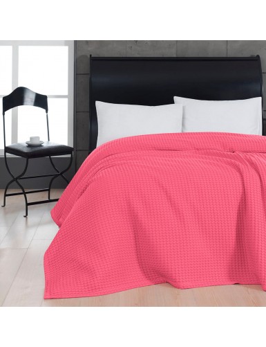 Beauty Home Πικέ υπέρδιπλη waffle Art 1990 Fuchsia 230x240 Φουξ