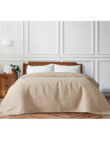 Beauty Home Πικέ υπέρδιπλη waffle Art 1990 Sand 230x240 Μπεζ