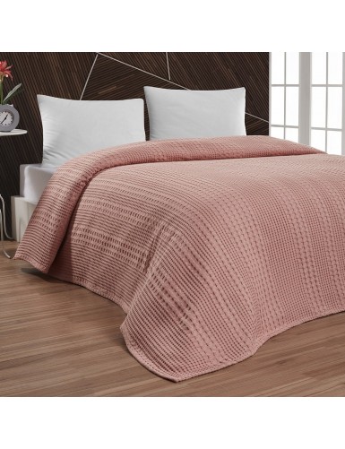 Beauty Home Πικέ υπέρδιπλη Division Αrt 1995 Ροδακινί 230x240