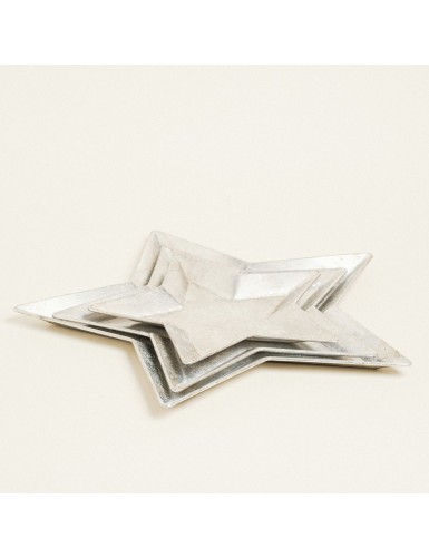 Beauty Home ΜΕΤΑΛΛΙΚΟΣ ΔΙΣΚΟΣ ΑΣΤΕΡΙ ΑΣΗΜΙ 57,5 x 60 x 2,5 CM