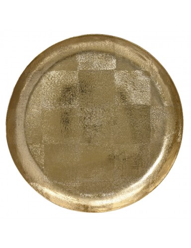 Beauty Home Μεταλλικός Χρυσός Δίσκος 30 x 3cm