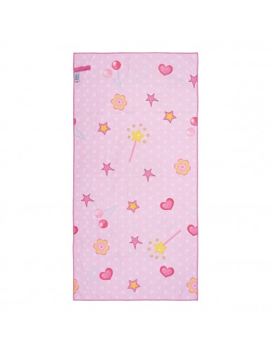 Beauty Home Πετσέτα θαλάσσης διπλής όψης παιδική Microfiber Αrt 2265 Ροζ