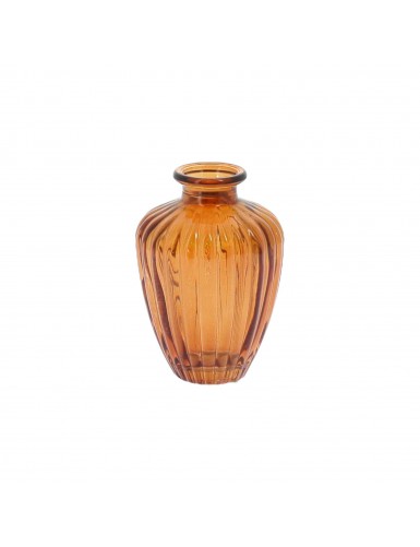 Beauty Home Βάζο γυάλινο Jeanne – Μελί Ø7,5×10,5cm – 180ml
