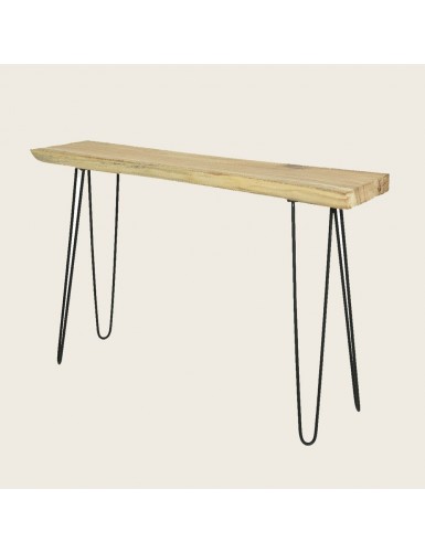 Beauty Home ΚΟΝΣΟΛΑ ΞΥΛΙΝΗ ΜΕΤΑΛΛΙΚΑ ΠΟΔΙΑ 120 x 30 x 80 cm