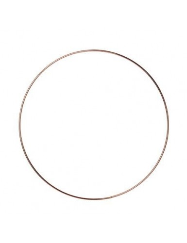 Beauty Home ΜΕΤΑΛΛΙΚΟΣ ΚΥΚΛΟΣ ΡΟΖ ΧΡΥΣΟ 30 CM