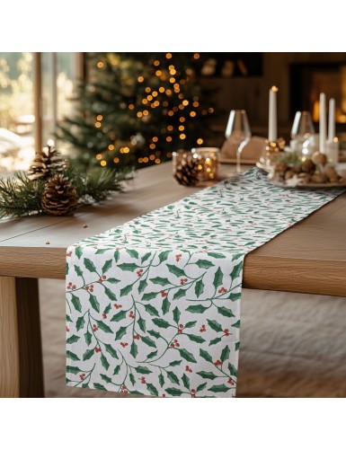 Beauty Home ΡΑΝΝΕΡ HOLLY BRANCH XMAS