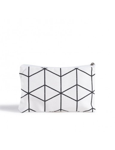 Beauty Home ΠΟΡΤΟΦΟΛΑΚΙ 9 x 16 cm ΓΕΩΜΕΤΡΙΚΟΙ ΡΟΜΒΟΙ ΛΕΥΚΟ-ΜΑΥΡΟ