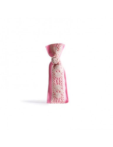 Beauty Home ΠΟΥΓΚΙ ΜΕ ΔΑΝΤΕΛΑ 6 x 19 cm ΡΟΖ