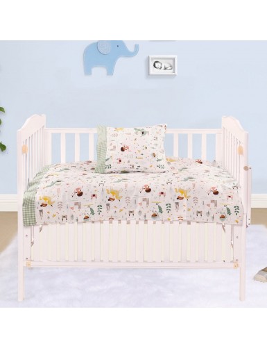 Beauty Home Σετ σεντόνια βρεφικά Art 5175 120x160 Πράσινο