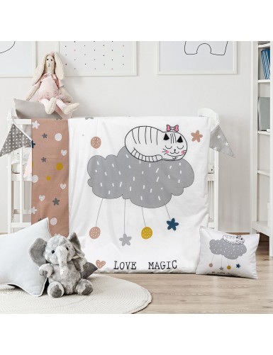 Beauty Home Σετ σεντόνια βρεφικά Kitty Art 5189 120x160 Εμπριμέ