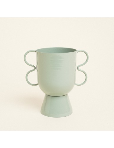 Beauty Home Βάζο Μεταλλικό 15 cm x 10 cm x 16 cm