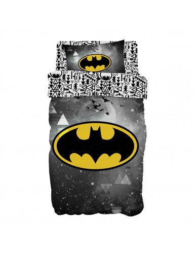 Beauty Home Σετ παπλωματοθήκη μονή Art 6184 Batman 165x250 Γκρι