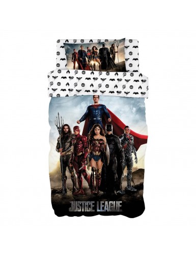 Beauty Home Σετ παπλωματοθήκη μονή Art 6186 Justice League 165x250 Εμπριμέ
