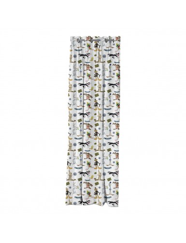Beauty Home Κουρτίνα με 8 μεταλλικούς κρίκουςArt 6188 Looney Tunes 180x250 Εμπριμέ