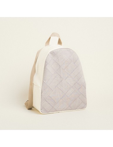 Beauty Home BACKPACK 43x35x23cm ΔΙΑΓΩΝΙΕΣ ΓΡΑΜΜΕΣ ΜΠΕΖ