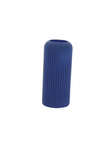 Beauty Home Βάζο γυάλινο Zoé ματ – Μπλε ίντιγκο Ø8,5x20cm – 920ml