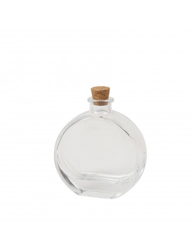 Beauty Home Μικρό μπουκάλι με φελλό Inès 9x10x3,6cm – 100ml